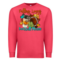 Cardinal Falling Leaves Football Please Premium Sweatshirt - LillyAllenDesigns