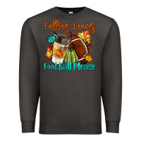 Smoke Falling Leaves Football Please Premium Sweatshirt - LillyAllenDesigns