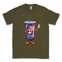 Army Green 4th of july coca Classic Tee - BarkalooDesign