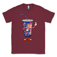 Burgundy 4th of july coca Classic Tee - BarkalooDesign