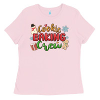 Bubblegum Pink cookie baking crew Ladies Tee - MaliasSmallBusiness