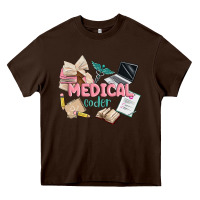 Chocolate Brown medical codler Heavy Core Tee - MaliasSmallBusiness