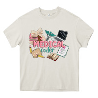 Cream medical codler Heavy Core Tee - MaliasSmallBusiness