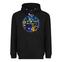 Black World Down Syndrome Day Heavyweight Hoodie - CowhideDigitalArt
