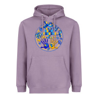 Lavender World Down Syndrome Day Heavyweight Hoodie - CowhideDigitalArt