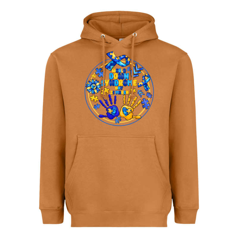 World Down Syndrome Day Heavyweight Hoodie by CowhideDigitalArt | Teevron