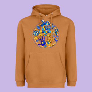 World Down Syndrome Day Heavyweight Hoodie Designed By Cowhidedigitalart