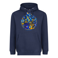 Navy World Down Syndrome Day Heavyweight Hoodie - CowhideDigitalArt
