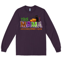 Plum This mama loves her spooky crew Long Sleeve Tee - NancyCooperArtShop