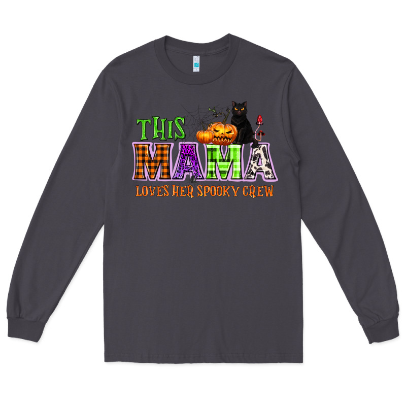 This Mama Loves Her Spooky Crew Long Sleeve Tee by NancyCooperArtShop | Teevron