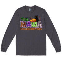 Smoke This mama loves her spooky crew Long Sleeve Tee - NancyCooperArtShop