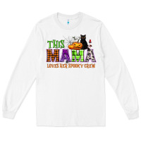 White This mama loves her spooky crew Long Sleeve Tee - NancyCooperArtShop