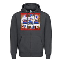 Smoke Western Happy Fourth Of July Zipper Hoodie - FaDigitalArtStudio