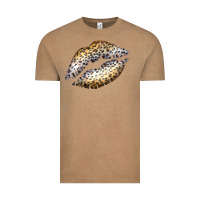 Vintage Coffee Cheetah Lips Vintage Tee - Bettercallsaul