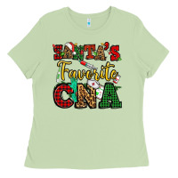 Santas Favorite Cna Christmas Ladies Tee | Teevron