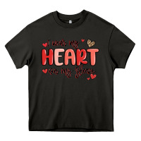Asphalt i wear my heart on my sleeve Heavy Core Tee - MaliasSmallBusiness