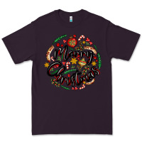 Plum merry christmas Premium Tee - MaliasSmallBusiness