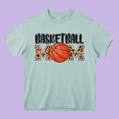 Basketball Mom Heavy Core Tee Designed By Adodesignshop