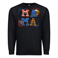Black Army Veteran mama leopard frame 4th of July Premium Sweatshirt - LillyAllenDesigns