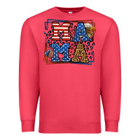Cardinal Army Veteran mama leopard frame 4th of July Premium Sweatshirt - LillyAllenDesigns