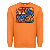 Carrot Army Veteran mama leopard frame 4th of July Premium Sweatshirt - LillyAllenDesigns