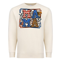 Sandshell Army Veteran mama leopard frame 4th of July Premium Sweatshirt - LillyAllenDesigns