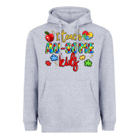 Heather Grey i teach au some kids Heavyweight Hoodie - LillyAllenDesigns