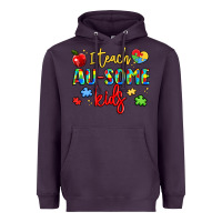 Plum i teach au some kids Heavyweight Hoodie - LillyAllenDesigns