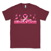 Burgundy breast cancer american football Classic Tee - Jasminsmagicworld