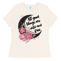 Bone all good things are wild and free Ladies Tee - MaliasSmallBusiness
