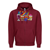 Burgundy lgbt coffee cups Zipper Hoodie - FaDigitalArtStudio
