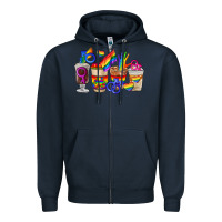 Navy lgbt coffee cups Zipper Hoodie - FaDigitalArtStudio