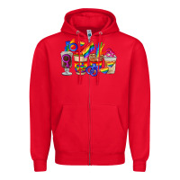 Red lgbt coffee cups Zipper Hoodie - FaDigitalArtStudio