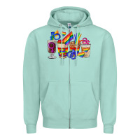 Seafoam lgbt coffee cups Zipper Hoodie - FaDigitalArtStudio
