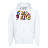 White lgbt coffee cups Zipper Hoodie - FaDigitalArtStudio