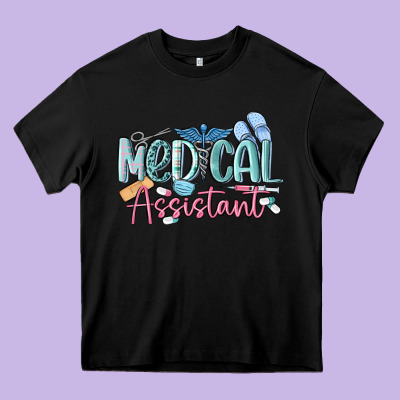 Medical Assistant Nurse Heavy Core Tee Designed By Maliassmallbusiness