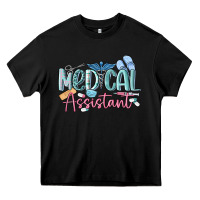 Black medical assistant nurse Heavy Core Tee - MaliasSmallBusiness