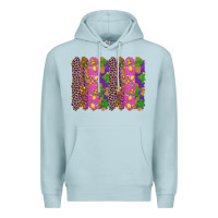 Blue Mist mardi gras brushstrokes Premium Hoodie - RanaPortraitStore