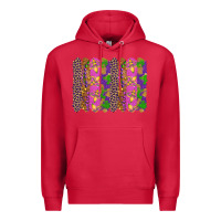 Cardinal mardi gras brushstrokes Premium Hoodie - RanaPortraitStore