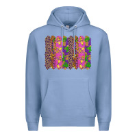 Colony Blue mardi gras brushstrokes Premium Hoodie - RanaPortraitStore