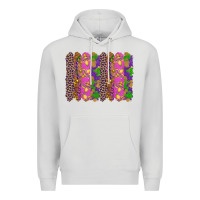 Dove Grey mardi gras brushstrokes Premium Hoodie - RanaPortraitStore
