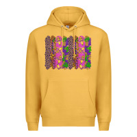 Mustard mardi gras brushstrokes Premium Hoodie - RanaPortraitStore