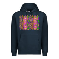 Navy mardi gras brushstrokes Premium Hoodie - RanaPortraitStore