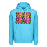 Ocean Blue mardi gras brushstrokes Premium Hoodie - RanaPortraitStore