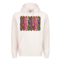 Pale Pink mardi gras brushstrokes Premium Hoodie - RanaPortraitStore