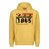 Antique Gold Juneteenth 1865 Premium Hoodie - FaDigitalArtStudio