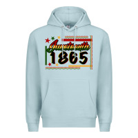 Blue Mist Juneteenth 1865 Premium Hoodie - FaDigitalArtStudio