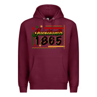Burgundy Juneteenth 1865 Premium Hoodie - FaDigitalArtStudio