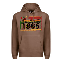 Chestnut Juneteenth 1865 Premium Hoodie - FaDigitalArtStudio