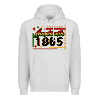 Dove Grey Juneteenth 1865 Premium Hoodie - FaDigitalArtStudio